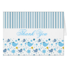 Lovely birds graphic design thank you cards