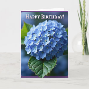 Lovely Birthday Blue Petal Card