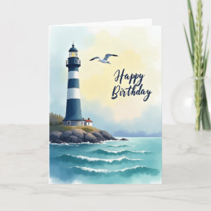Lovely Birthday Lighthouse Card