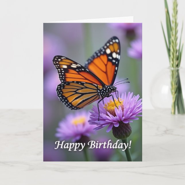 Lovely Birthday Winged Card (Front)