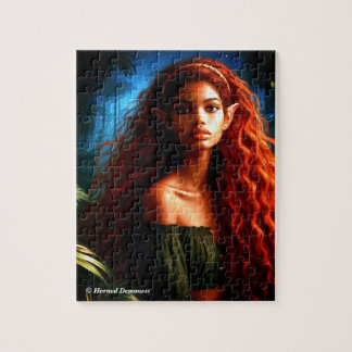 Lovely black elf jigsaw puzzle