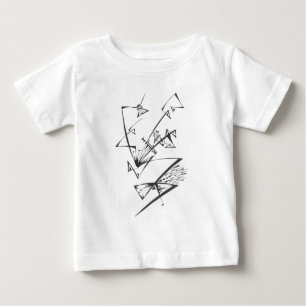Lovely Black White Abstract Tribal Tattoo Art Baby T-Shirt