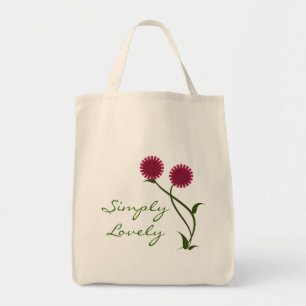 Lovely Blooms Bag, Fuchsia Tote Bag