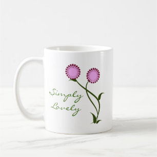 Lovely Blooms Mug, Lavender Coffee Mug