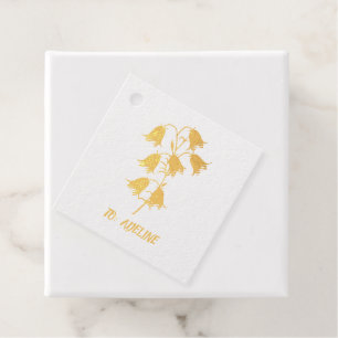 Lovely Bluebells Foil Gift Tag