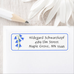 Lovely Bluebells Wedding Return Address Label