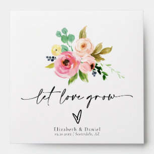 Lovely Blush Boho Wedding Favour Gift Seed Packet  Envelope