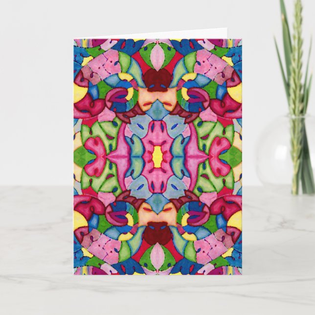 Lovely Bouquet Greeting Card (Front)