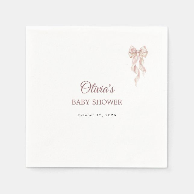 Lovely Bow Napkin (Front)