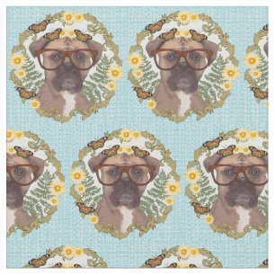 Lovely Boxer Dog Fabric