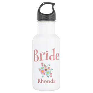Lovely Bride with bouquet 532 Ml Water Bottle