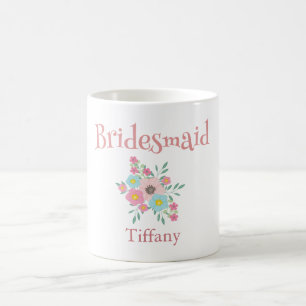 Lovely bridesmaid Floral Coffee Mug