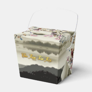 Lovely bucolic scene Spring Vietnamese New Year TO Favour Box