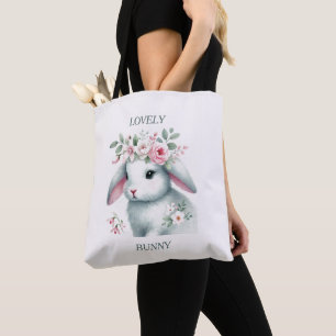 Lovely Bunny: Soft & Sweet Tote  Bag