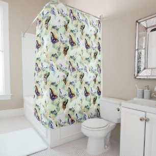 Lovely butterfly stylish shower curtain