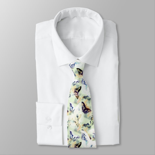 Lovely butterfly stylish tie (Tied)