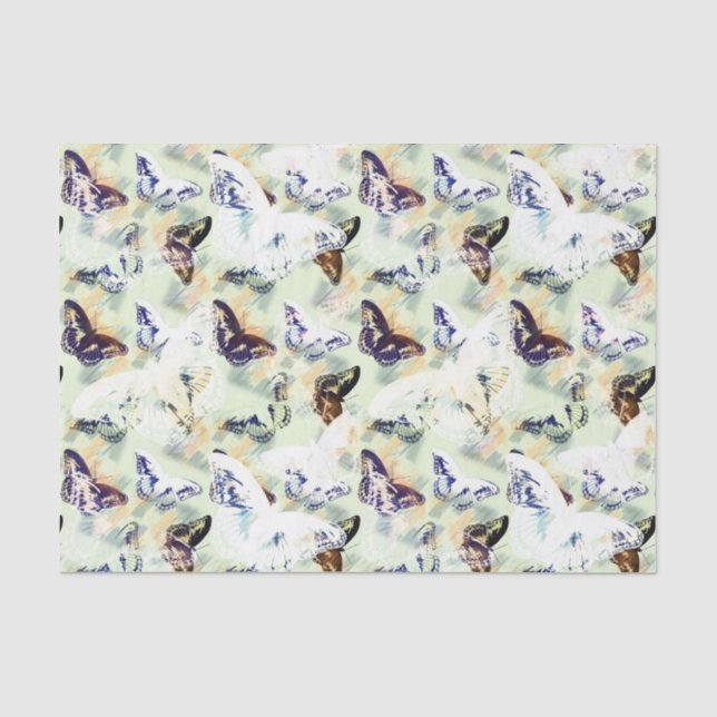 Lovely butterfly stylish tissue paper (Front)