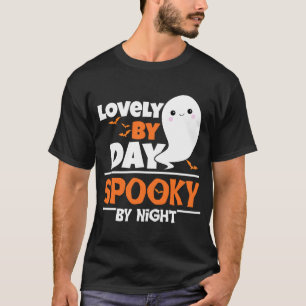 Lovely By Day Spooky By Night Ghost Toddler Boy Ha T-Shirt