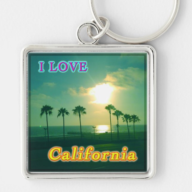 "Lovely California 1" Keychain (Front)