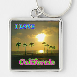 "Lovely California 2" Keychain