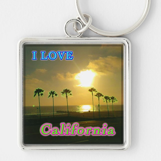 "Lovely California 2" Keychain (Front)