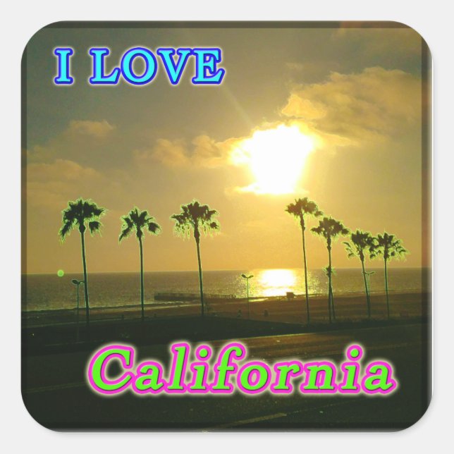 "Lovely California 2" Sticker (Front)