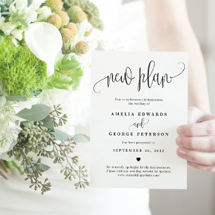 Lovely Calligraphy EDITABLE COLOR Update Card