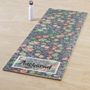 Lovely Calming Carpet of Flowers Custom Yoga Mat
