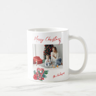 Lovely Candy Canes   Christmas Family Photo Coffee Mug