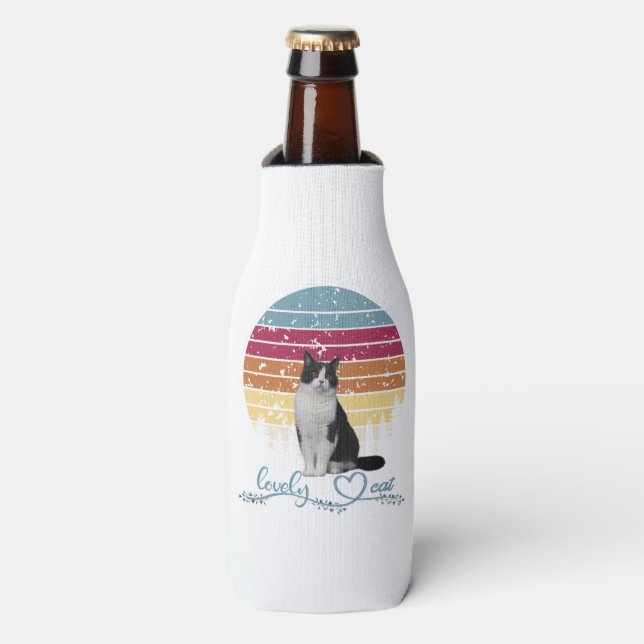 Lovely Cat Bottle Cooler (Bottle Front)