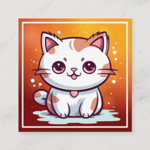 Lovely Cat Kawaii Style Clipart-47758 Calling Card