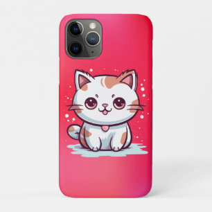 Lovely Cat Kawaii Style Clipart iPhone 11 Pro Case