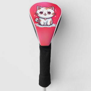 Lovely Cat Kawaii Style Clipart Golf Head Cover