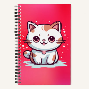 Lovely Cat Kawaii Style Clipart Notebook