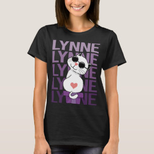 Lovely Cat - Lynne Name T-Shirt