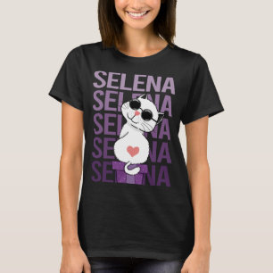 Lovely Cat - Selena Name T-Shirt