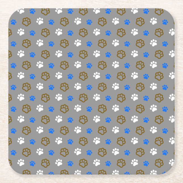 Lovely Cat Square Paper Coaster (Front)
