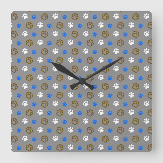 Lovely Cat Square Wall Clock (Front)
