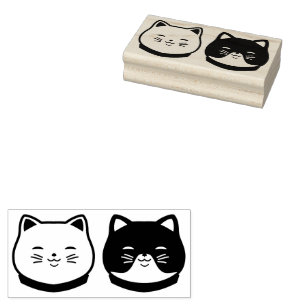 Lovely Cats Rubber Stamp