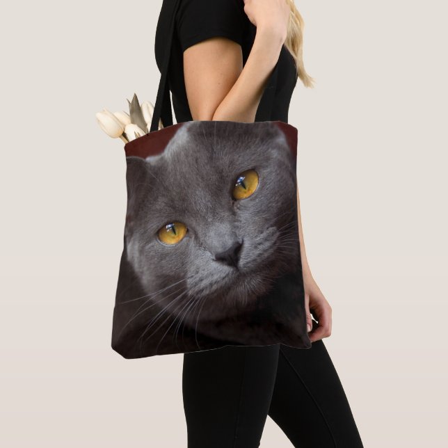 Lovely Chartreux Tote Bag (Close Up)