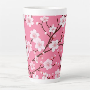 Lovely cherry blossoms latte mug