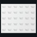 Lovely Chic Calligraphy Couple Names Wedding Wrapping Paper<br><div class="desc">You Can Easily Change the Fonts,  Background Image and Colour,  Letter Characters.</div>