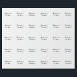 Lovely Chic Calligraphy Couple Names  Wrapping Paper<br><div class="desc">You Can Easily Change the Fonts,  Background Image and Colour,  Letter Characters.</div>