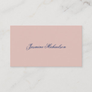 Lovely Chic Calligraphy Name Rose Gold Colour Enclosure Card