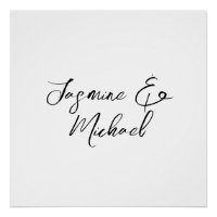Lovely Chic Calligraphy Names Weddings