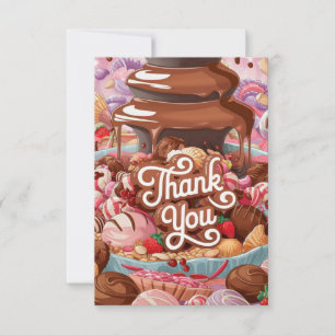 Lovely Chocolate thank you card