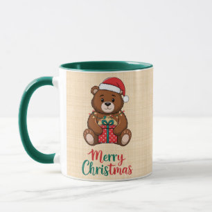 Lovely Christmas Bear - Merry Christmas Mug