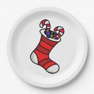 Lovely Christmas bell church hand bell Paper Plate