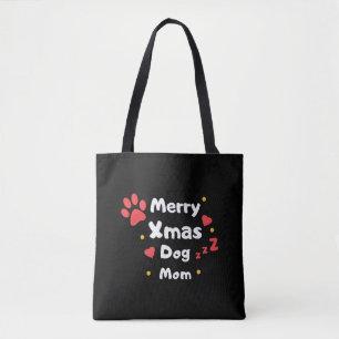 Lovely Christmas Dog Mum Tote Bag