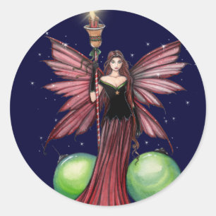 Lovely Christmas Fairy Stickers by Molly Harrison